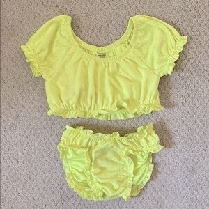 Adorable Toddler Girl Ruffle Bikini